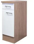 Unterschrank Samoa Wei&szlig;/Sonoma Eiche NB ca.30x85x60cm