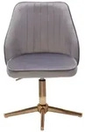 Drehstuhl Farsund 47 x 100 cm grau gold