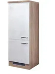 Demi-Ger&auml;teumbauschrank Valero Wei&szlig; Hochglanz/Braun 60x162x60cm