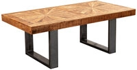 Couchtisch 105 x 55 cm Mango massiv/Anthrazit