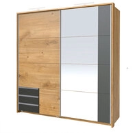 Schwebet&uuml;renschrank Emden Braun/Graphit