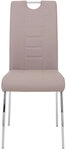 Stuhl Andrea 2er-Set Lederlook cappuccino