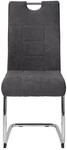 Stuhl Alina 2er-Set mit Steppn&auml;hten, Bezug Webstoff, anthrazit, ca. 59 x 43 x 98 cm