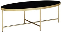 Couchtisch 110 x 56 cm Goldfarbig/ Schwarz