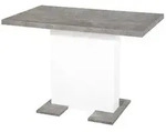 Tisch Britt Beton-Optik/Wei&szlig; 110-150 x 69 cm