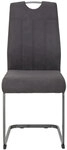 Stuhl Christina 2er-Set Microfaser Vintage Optik Anthrazit 43x98x58 cm