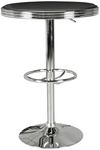 Bartisch Aluminium rund &Oslash; 60 cm Schwarz