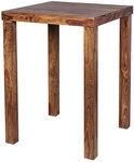 Bartisch Ozamis Massivholz Sheesham braun 80x110x80 cm