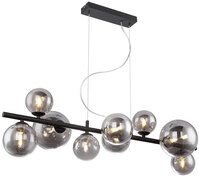 GLOBO LED Retrofit Balkenpendel Riha 86,6x36cm 120cm schwarz /grau