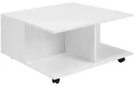 Couchtisch 70 x 70 x 36 cm quadratisch Wei&szlig;