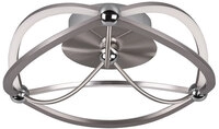 Charivari Deckenleuchte, 621210107, grau, silber, D/H: 41/14 cm, Metall