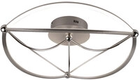 Charivari Deckenleuchte, 621290107, grau, silber, D/H: 62/18 cm, Metall