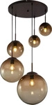 Globo 0304782.01, Globo VARUS Pendellampe braun 15865-5, D/H: 65 x 150 cm, Glas,