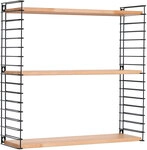 metaltex B&uuml;cherregal Tomado Buche/Schwarz 70x21x68 cm
