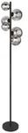 GLOBO LED Retrofit Stehlampe Riha 28,5x26,5cm 155cm schwarz /grau