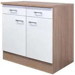 Unterschrank Samoa Wei&szlig;/Sonoma Eiche NB ca.80x85x60cm