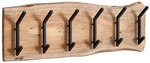Garderobe 100 x 29 x 12,5 cm Akazienholz massiv/schwarz