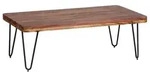 Couchtisch Pillis Massivholz Sheesham braun/schwarz