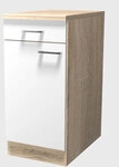 Unterschrank Samoa Wei&szlig;/Braun 40 x 85 x 60 cm