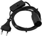 Eurolite E-14 Lampenfassung | Mit Kabel und Schalter | mit Stecker f&uuml;r die Steckdose
