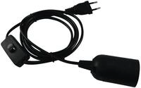 EUROLITE Lampenhalterung mit E27 Fassung | 1,80 Kabel | Inklusive Kabel-Netzstecker 