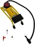 DUNLOP Fu&szlig;pumpe mit Manometer, Yellow, 23.7 x 8.5 x 7 cm, 417684