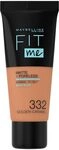 Maybelline Fit me! MATTE&PORELESS Make-up Nr. 332 Golden Caramel, fl&uuml;ssiges Make-up,