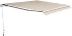 Outsunny Alu-Markise Sonnenschutz Aluminium-Gelenkarm-Markise 450 x 300 cm,