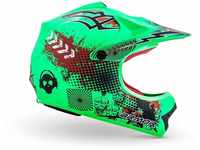 ARMOR HELMETS® AKC-49 „Limited Green · Kinder Cross-Helm · Motorrad-Helm MX