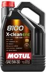 Motul 107206/74 Motor Schmier&ouml;l 8100 X-Clean EFE C2/C3 5W30 5 L, Brown