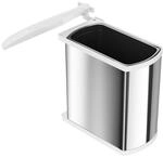 Hailo &Ouml;ko Flex K&uuml;chen-Abfalleimer, Edelstahl, Wei&szlig;, One Size