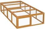 Wiltec XXL Freilaufgehege Holz 1800 x 900 x 480 mm, Kasten Stall mit klappbarer