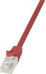 LogiLink CP1074U RJ45 Netzwerkkabel, Patchkabel CAT 5e U/UTP 5.00m Rot mit