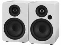 IMG STAGELINE SOUND-4BT/WS Aktives 2-Wege-Stereo-Lautsprecherboxen-System weiß