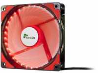 Inter-Tech L-12025 LED 120mm Fan Gehäuselüfter Gaming Case Modding Beleuchtet (Rot)