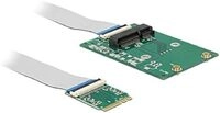 DELOCK Konverter M.2 Key A+E Stecker > 1 x Mini PCIe Slot Half Size/Full Size mit