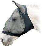 Fliegenmaske mit Ohrenschutz, schwarz