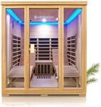 Artsauna Infrarotkabine Billund Dual-Technologie mit 2 Relaxliegen & Tisch -