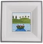 Villeroy und Boch Design Naif Gifts quadratische Schale, Premium Porzellan, 14 x 14cm