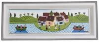 Villeroy und Boch Design Naif Gifts Rechteckige Schale, Premium Porzellan, Wei&szlig;/Bunt