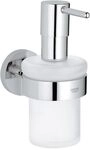 GROHE Essentials, Seifenspender f&uuml;r das Bad (mit Halter, verdeckte Befestigung,