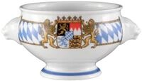 Seltmann Weiden 001.455849 L&ouml;wenkopfterrine 0,50 L, Blau/Wei&szlig;/Gelb/Rot