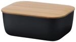 rig tig BOX-IT schwarz Butterdose, Melamin, 15 x 12 x 7 cm