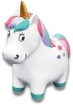 Moses. Einhorn Spardose, Kinder-Sparb&uuml;chse in Einhornform, mit goldenem Horn und