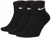 Nike Herren Everyday Cushion Ankle-sx7667 Socken, 3er Pack, Schwarz