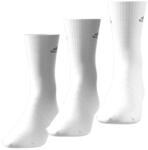 adidas Unisex 3S Performance Crew C Socken 3 Paar , Wei&szlig; (White/Black) , 39-42