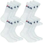FILA 12 Paar Socken, Frottee Tennissocken mit Logobund, Unisex (4x 3er Pack) (Wei&szlig;,