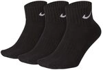 Nike Unisex One Quarter 3ppk Value Socken, Schwarz (Black/White), S EU