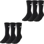 Nike Unisex - Erwachsene Value Cotton Crew-trainingssocken (3 Paar), Schwarz, XL EU