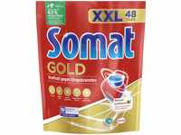 Somat Gold Spülmaschinen Tabs, 48 Tabs, Geschirrspül Tabs mit Extra-Kraft gegen